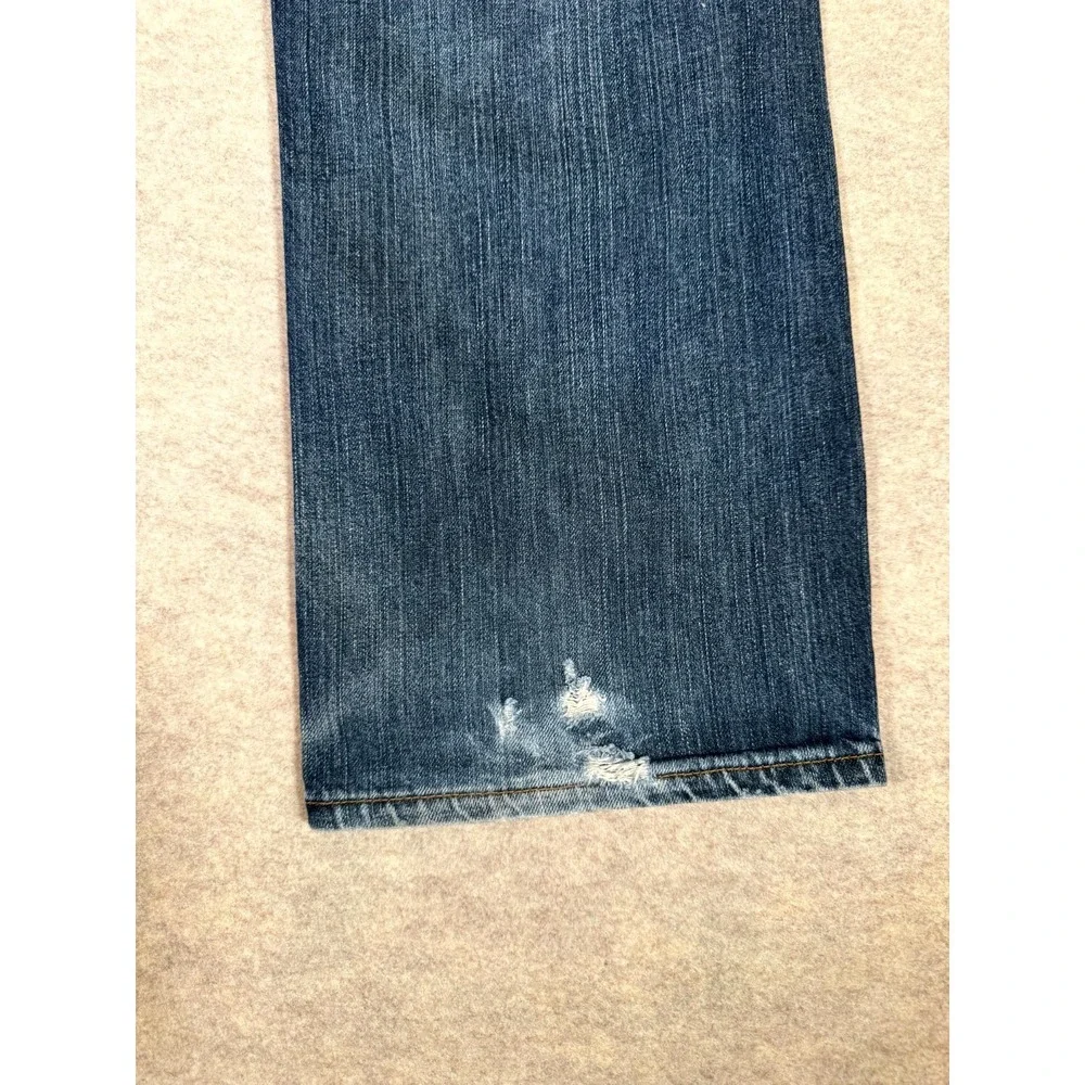 Levis‎ 501 Original Fit Straight Jeans Mens 36x32 Blue Denim Cotton Medium Wash
